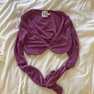 Princess Polly Purple Crop Top